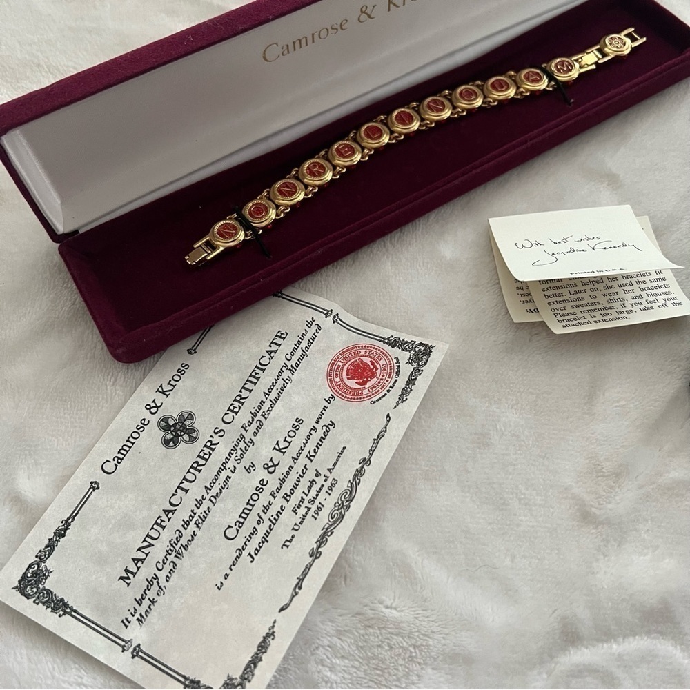 Camrose & Kross Replica of First Lady Jacqueline Kennedys Double Sided Bracelet